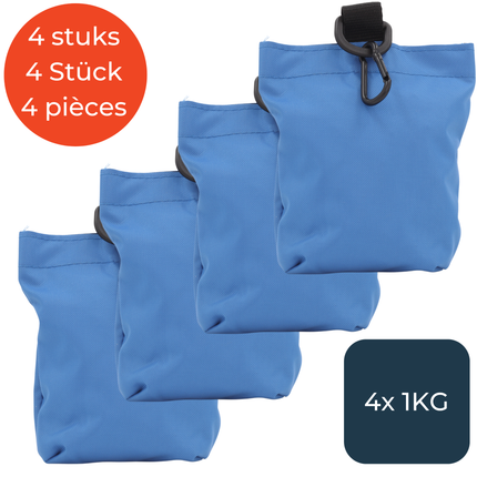 Blaue Sandsäcke - Set mit 4 Stück à 1 kg