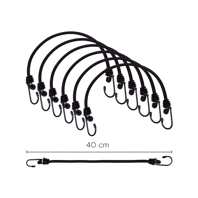 Set mit 6 elastischen Spannbändern